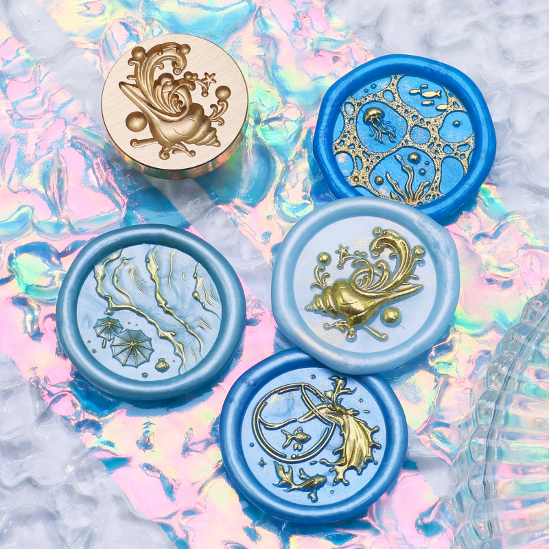 Wasserblumen-Relief-Serie, Wac – Wax Seal Stamp Set Bewertung und Preis